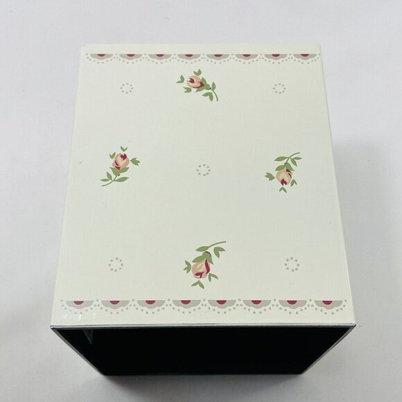 Vintage Japan Andre Richard Tissue Box Cover Square Cube Flower Spring Summer - Picture 10 of 12